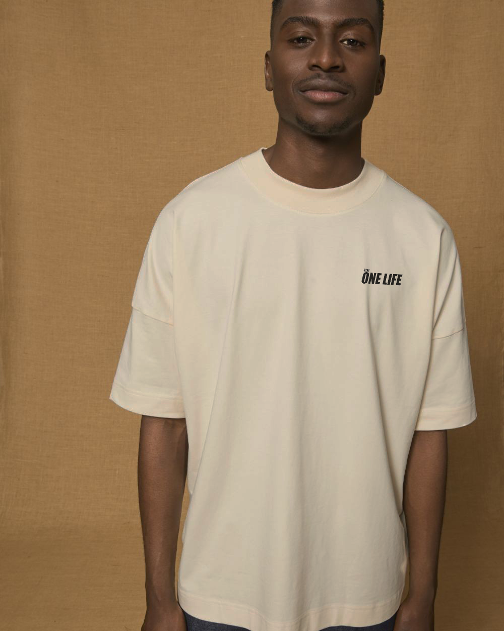 T-SHIRT OVERSIZE NATURAL RAW
